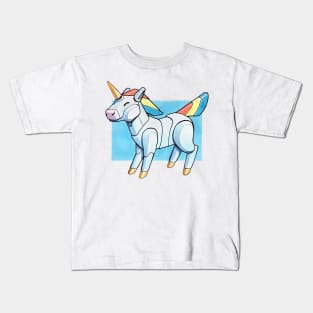 unicorn robot Kids T-Shirt